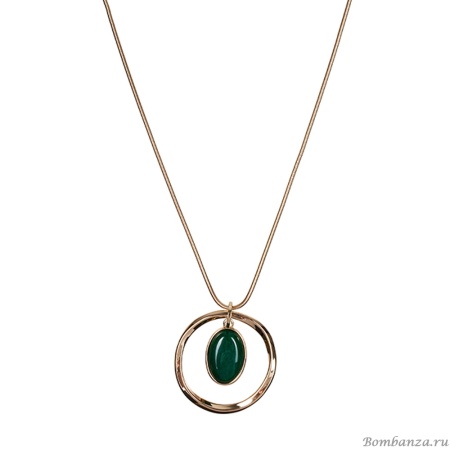 Колье Fiore Luna, GREEN AGATE